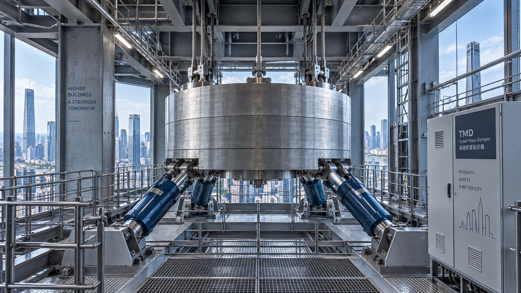 Can shock absorbers for buildings reduce wind-induced occupant discomfort?