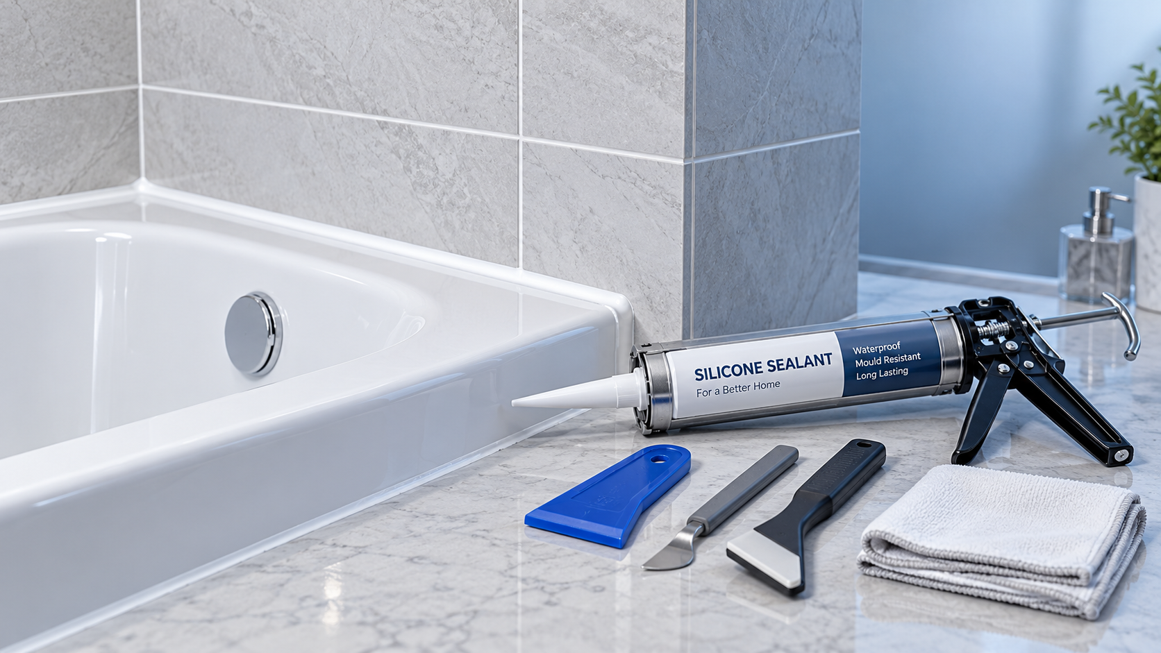 What home improvement tools do you need to replace silicone sealant?