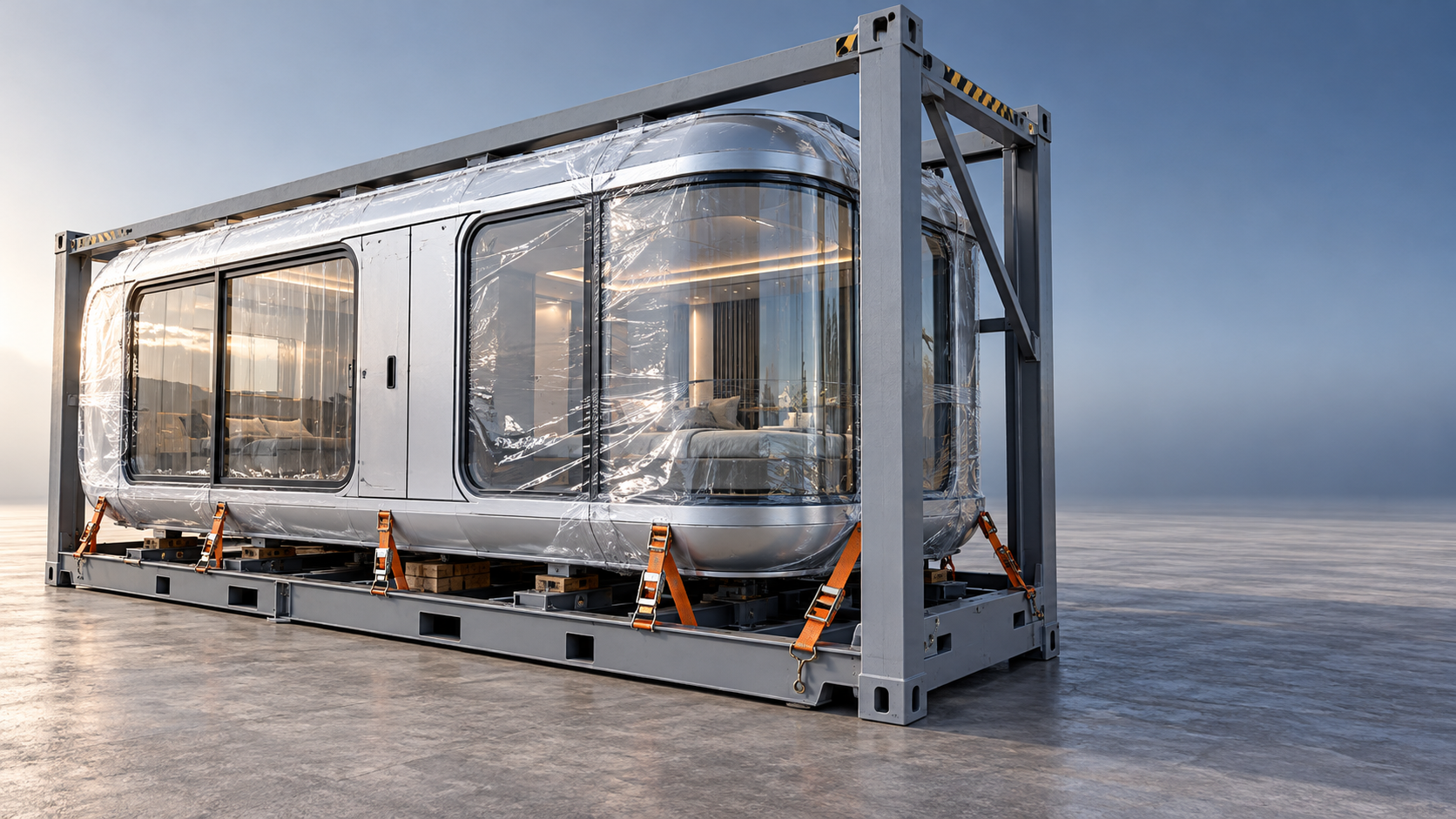 What affects shipping costs for wholesale prefab space capsule homes?