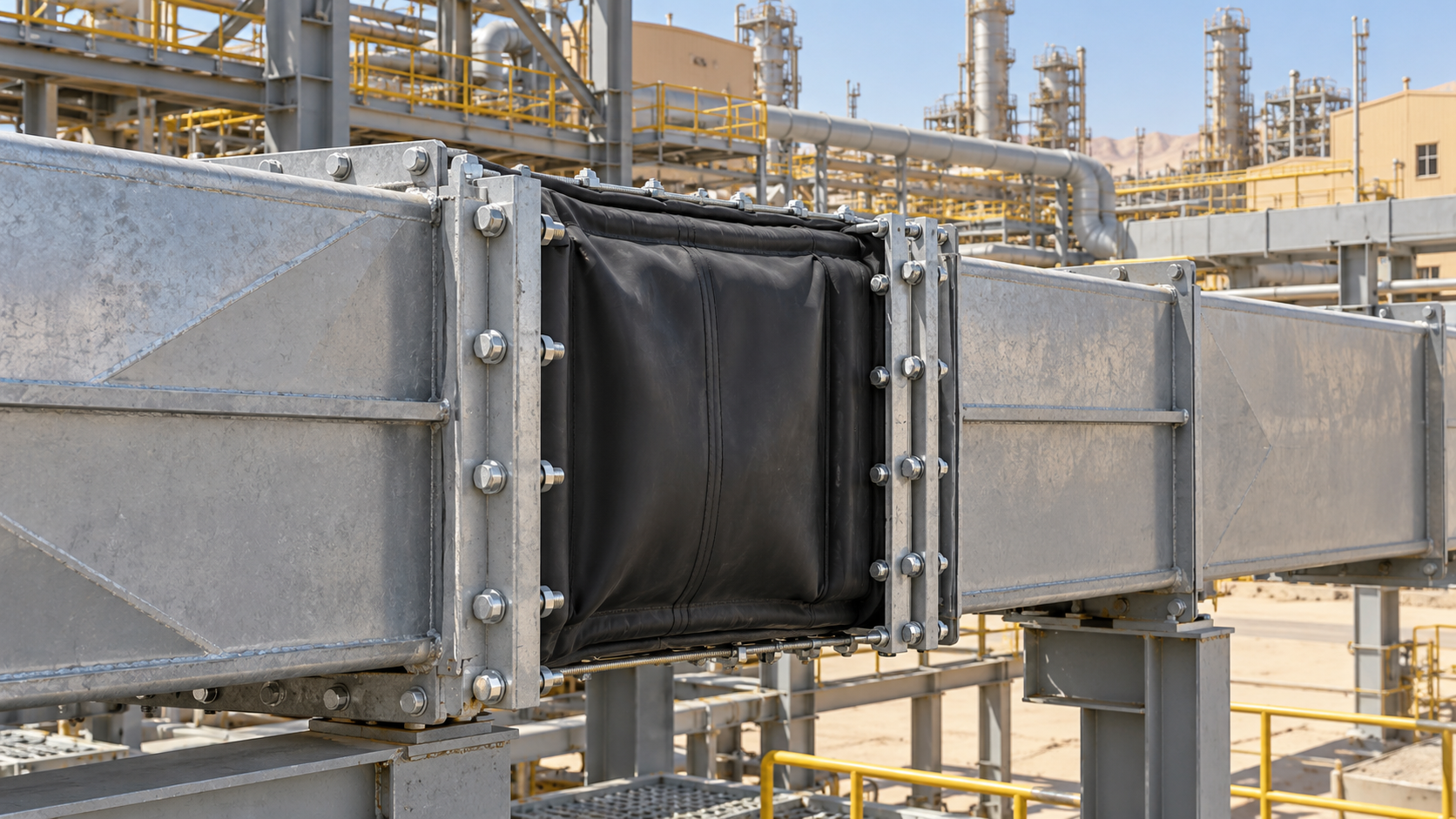 MACOGA Supplies Rectangular Rubber Expansion Joints for Middle East Phosphate Plant