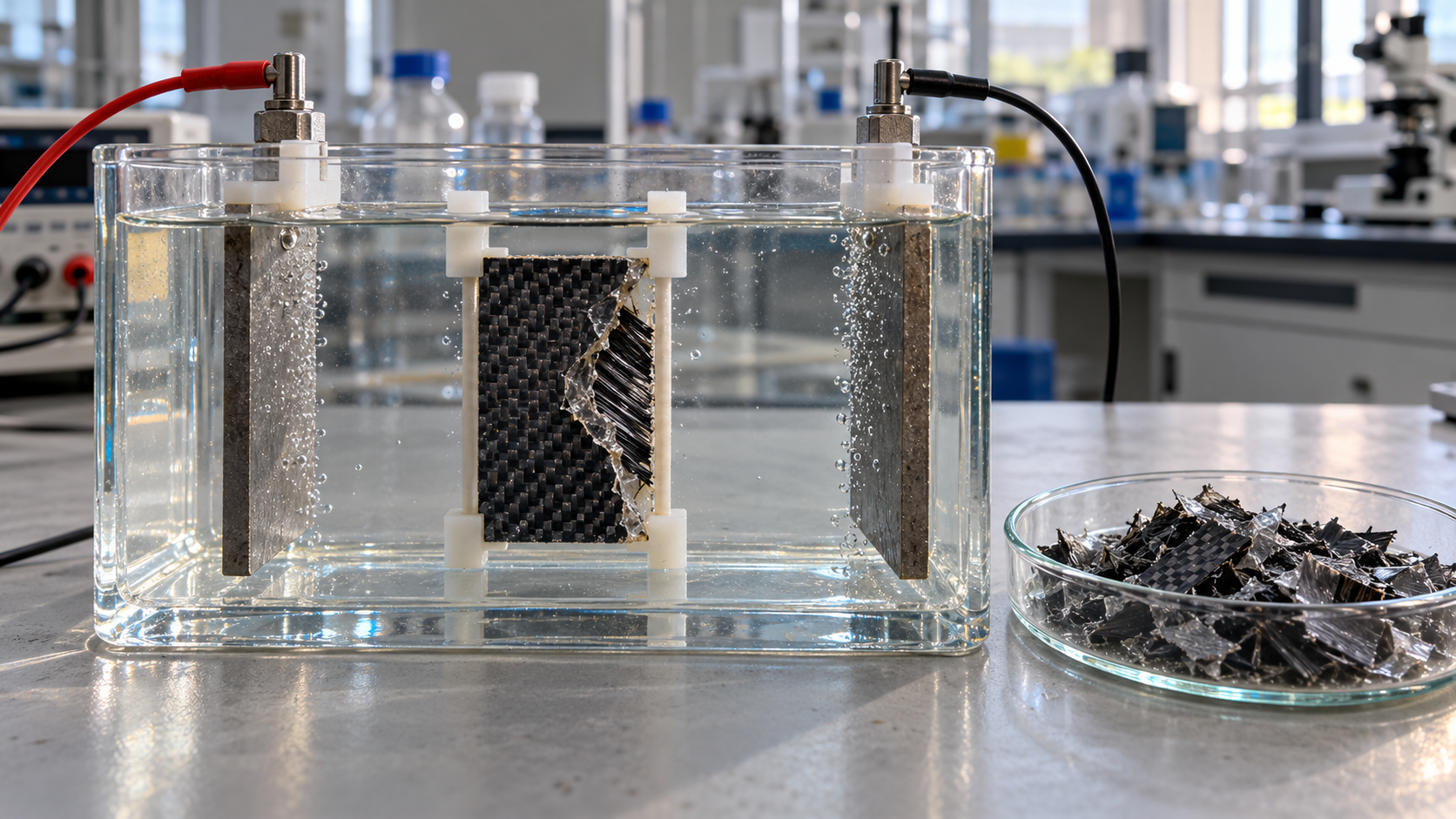 Bipolar Electrode Process Enables Efficient Resin Separation in CFRP Recycling