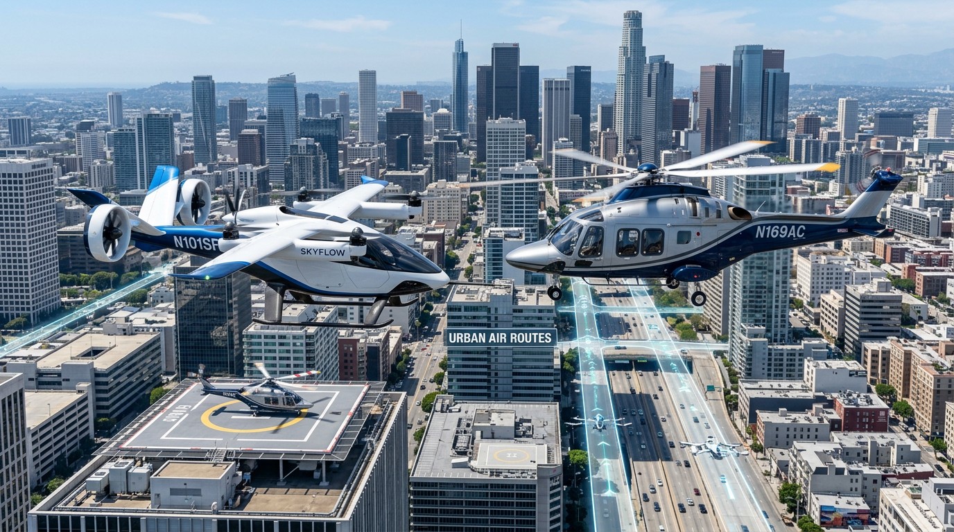eVTOL vs Helicopter for Urban Air Mobility Routes