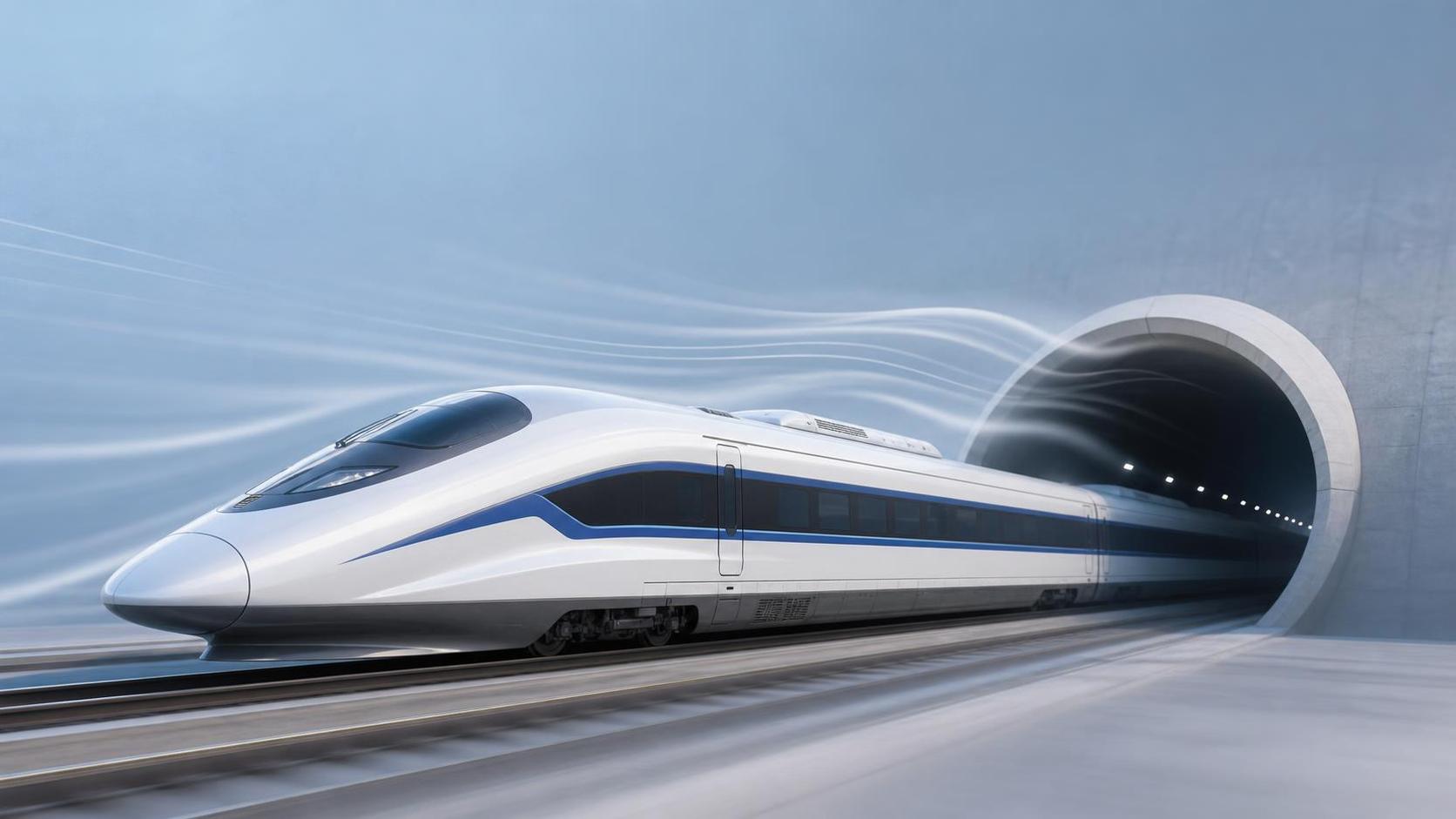 How Aerodynamic Train Design Reduces Noise at Tunnel Entry Speeds