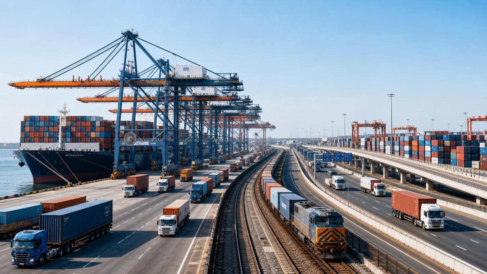 When does intermodal connectivity for ports become a bottleneck