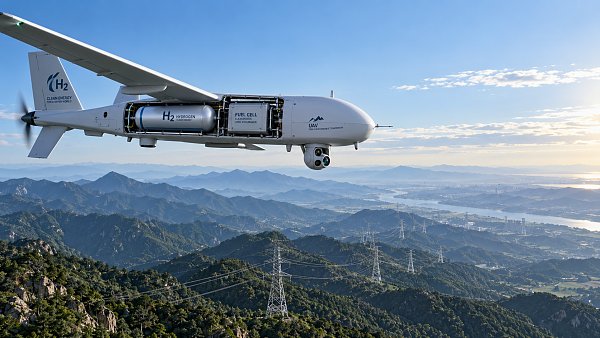 When does hydrogen propulsion for UAV extend mission range enough to justify it?
