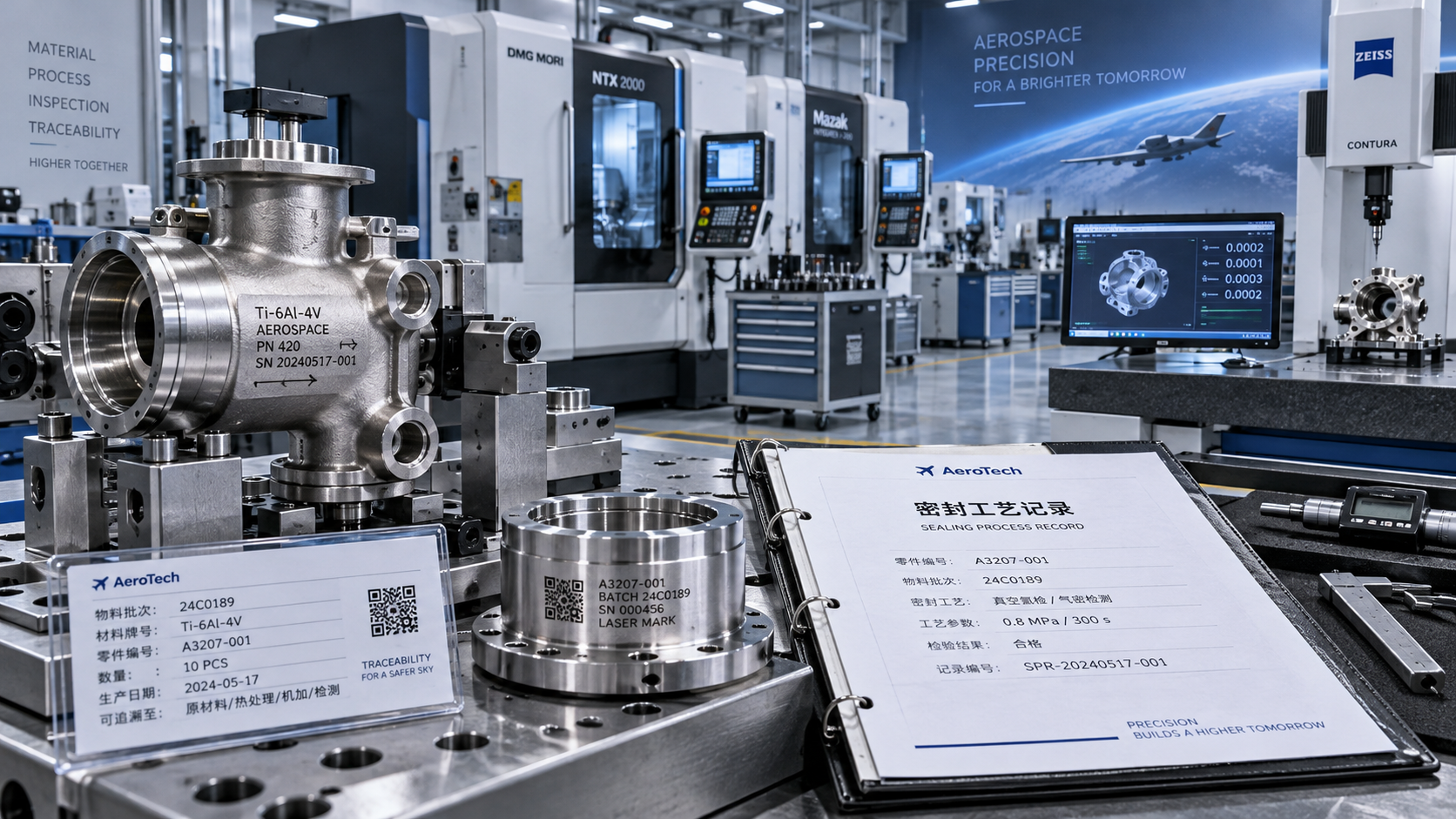 How to qualify aerospace manufacturing components for traceability