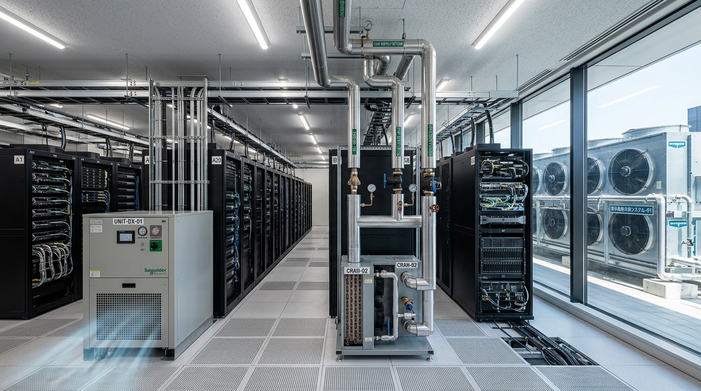 Server Room Cooling Options: DX, Chilled Water, or Adiabatic?