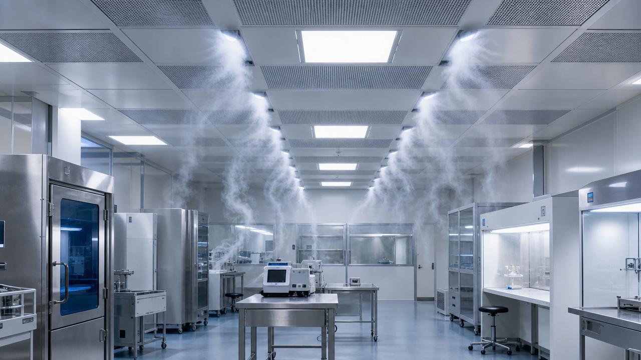 Air Flow Visualization Methods for Cleaner Process Rooms