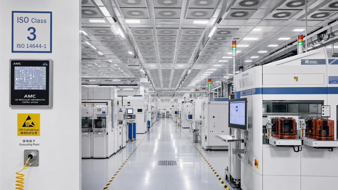 Semiconductor Cleanroom Standards: ISO Classes, AMC, and ESD Basics