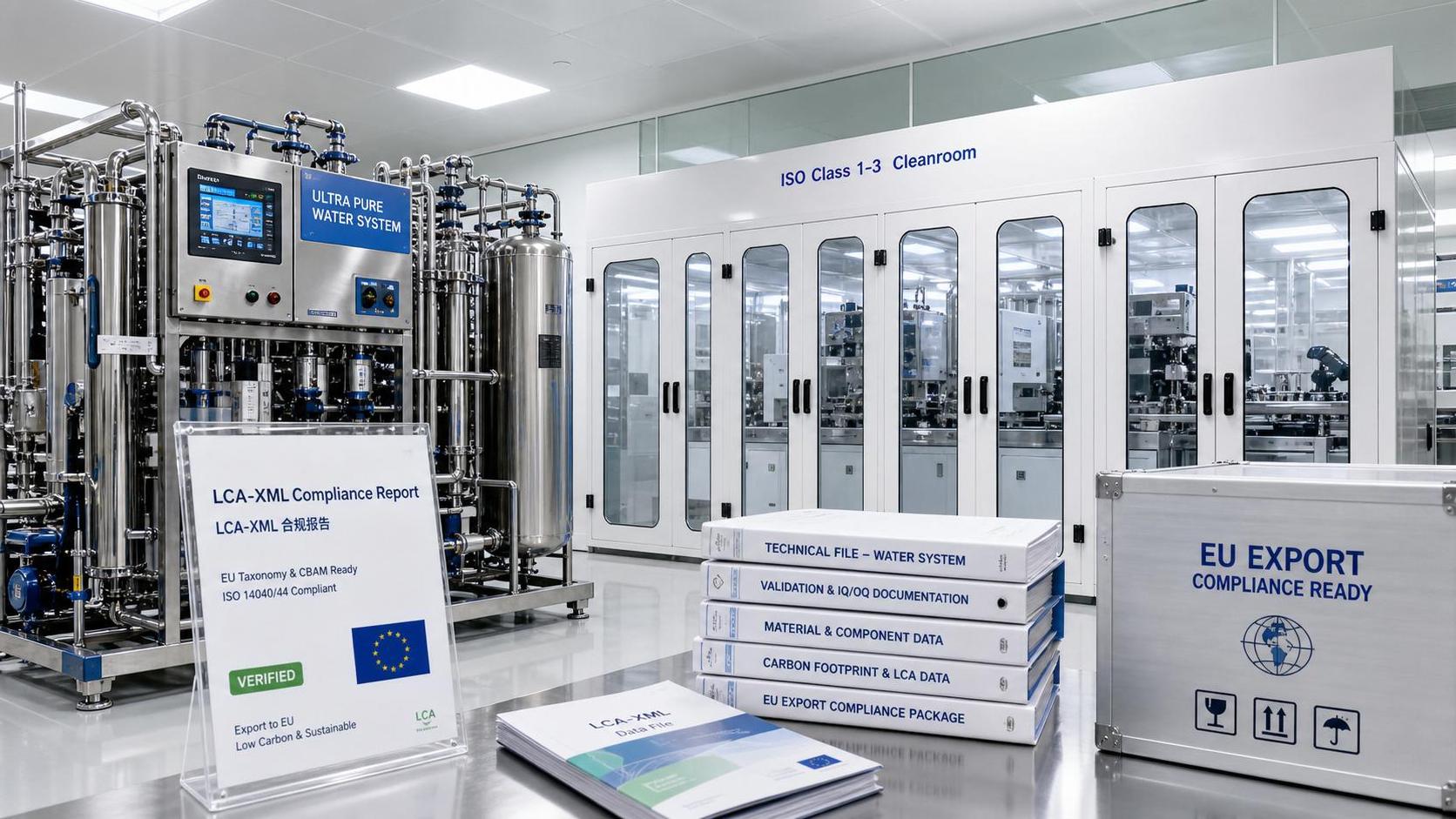 EU CFDR Requires LCA-XML for UPW and Cleanroom Exports