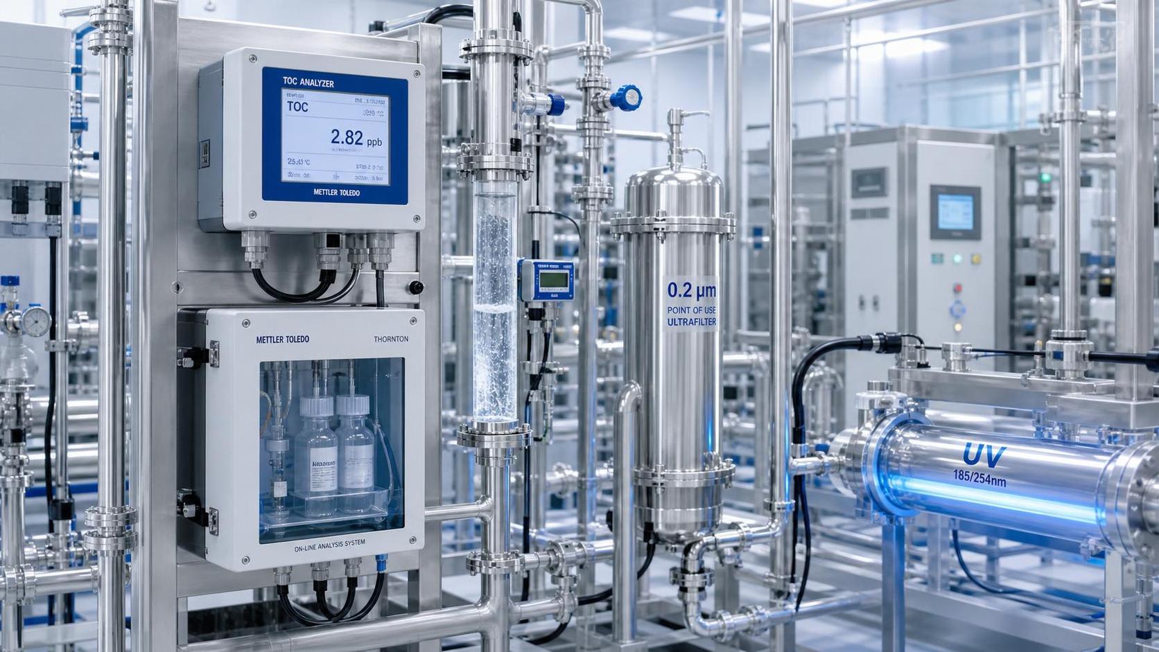 How TOC Reduction Water Systems Online Monitoring Improves UPW Control