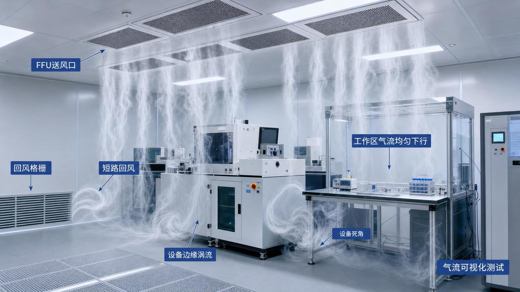 Air Flow Visualization for HVAC: Finding Hidden Cleanroom Airflow Gaps