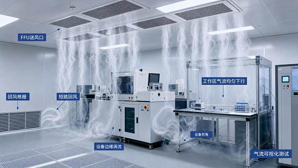 Air Flow Visualization for HVAC: Finding Hidden Cleanroom Airflow Gaps