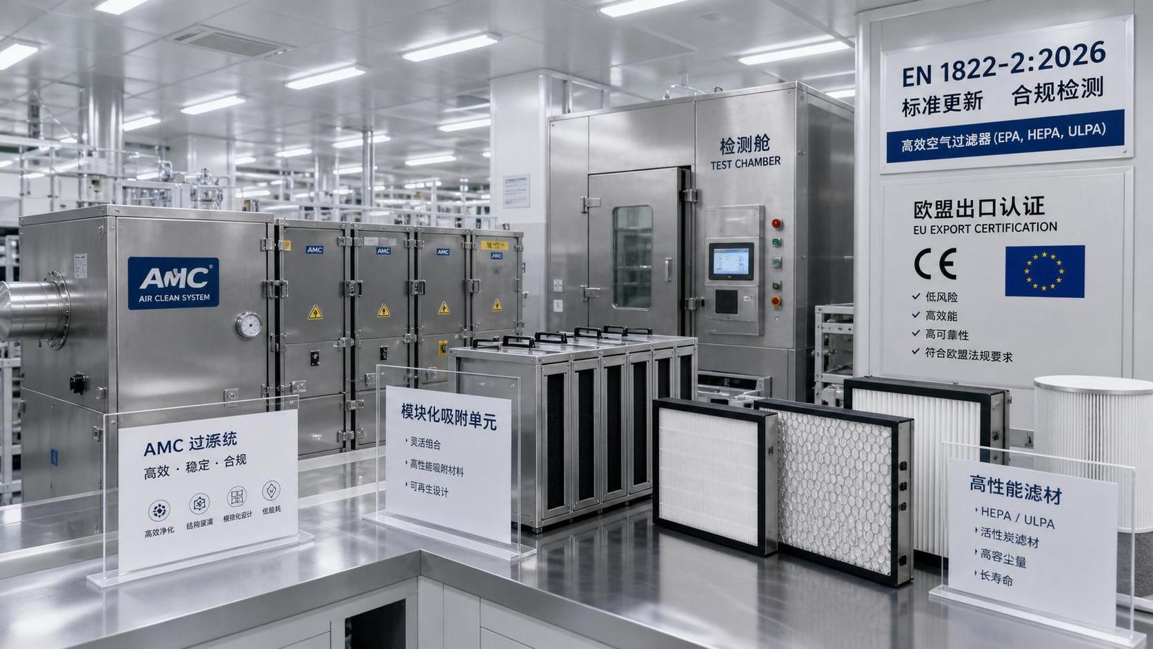 EU Updates EN 1822-2:2026 for AMC Filtration Exports