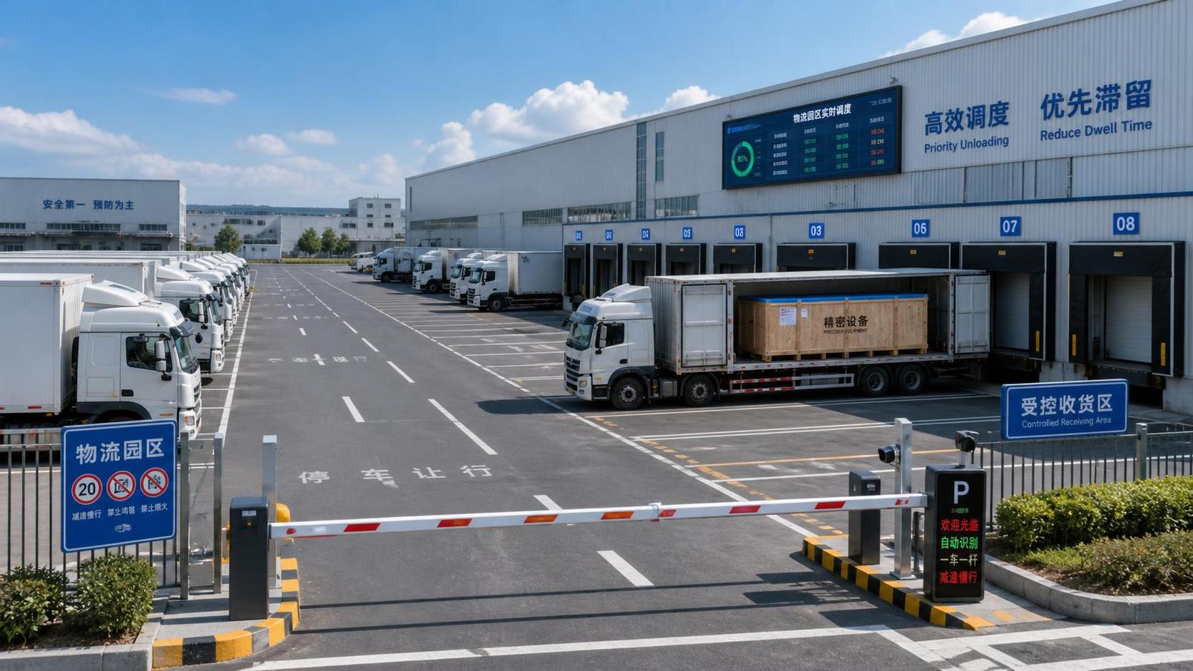 When do yard management systems reduce truck detention costs?