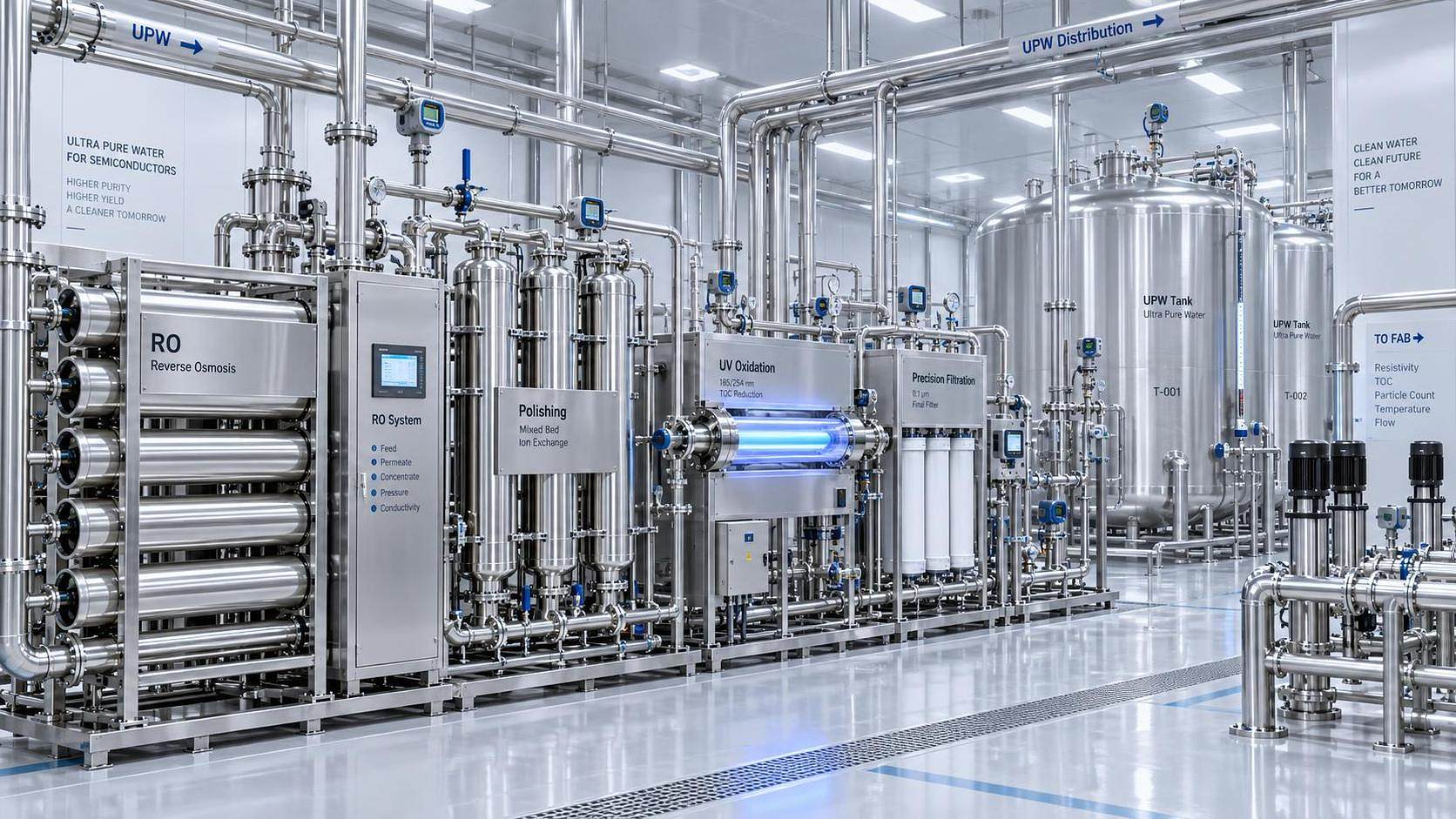How SEMI standards shape water treatment design for semiconductor fabs