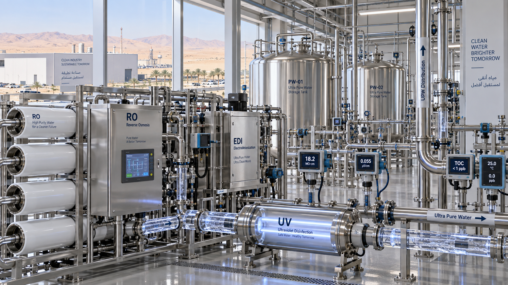 What ultra pure water specifications matter most in Middle East projects?