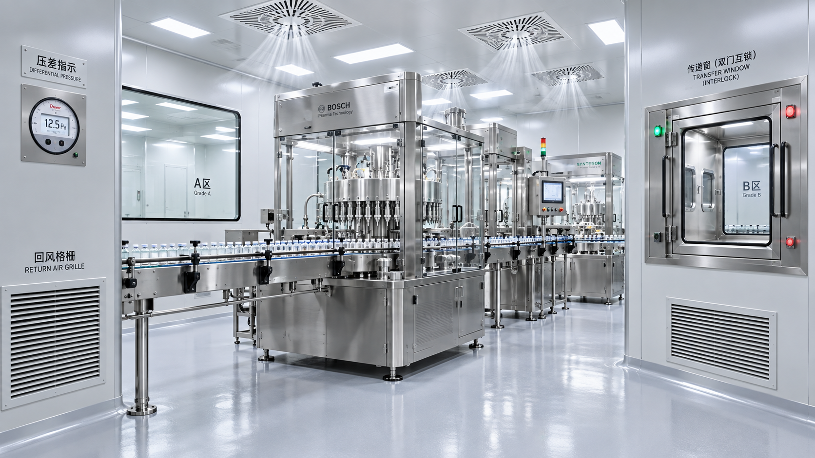 How cleanroom architecture controls contamination risks in pharma production