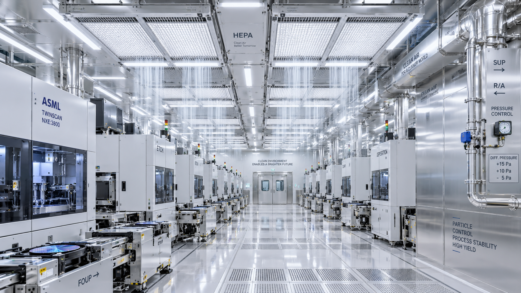 How HVAC design for semiconductor fabs prevents airborne contamination