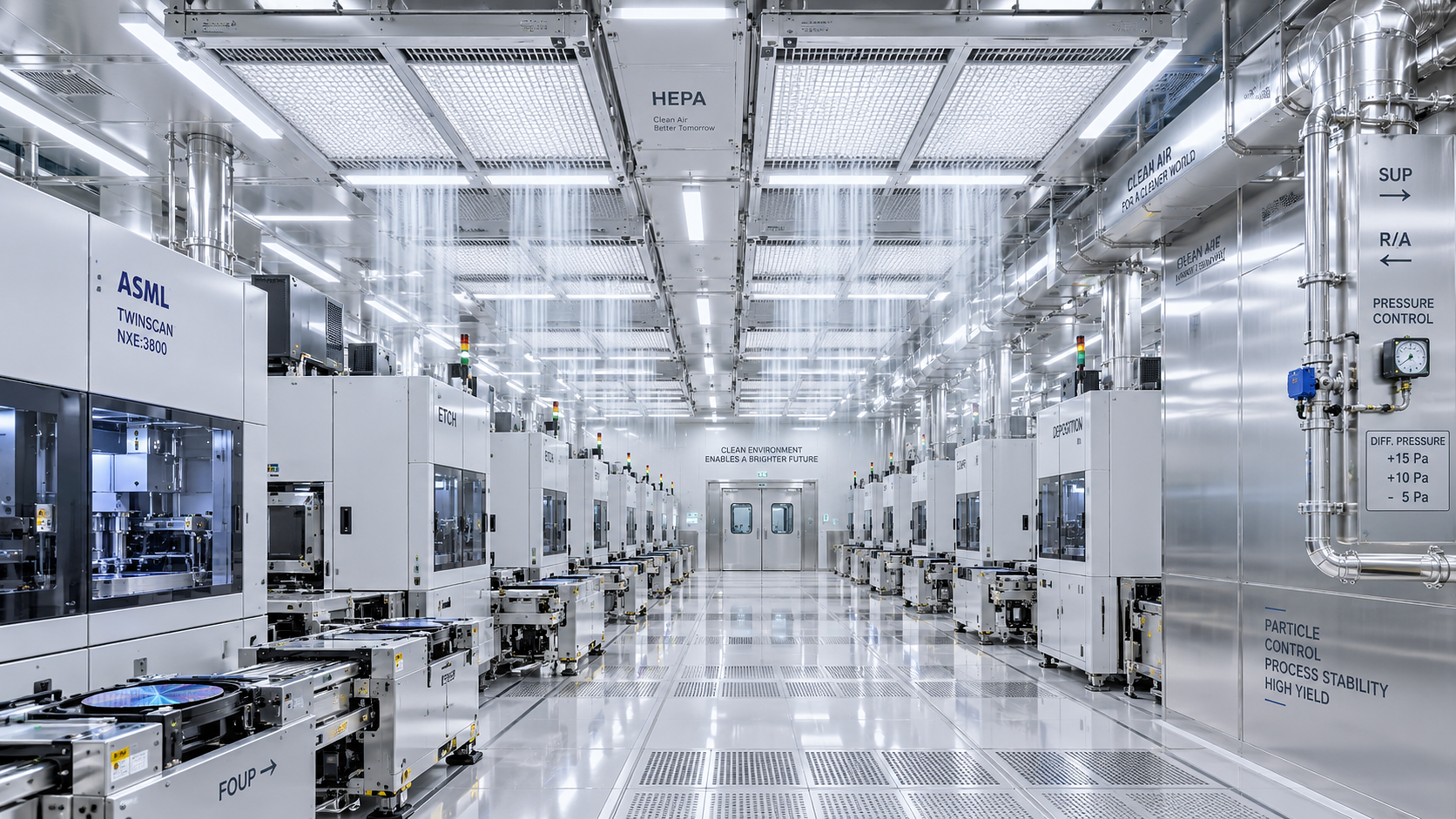 How HVAC design for semiconductor fabs prevents airborne contamination