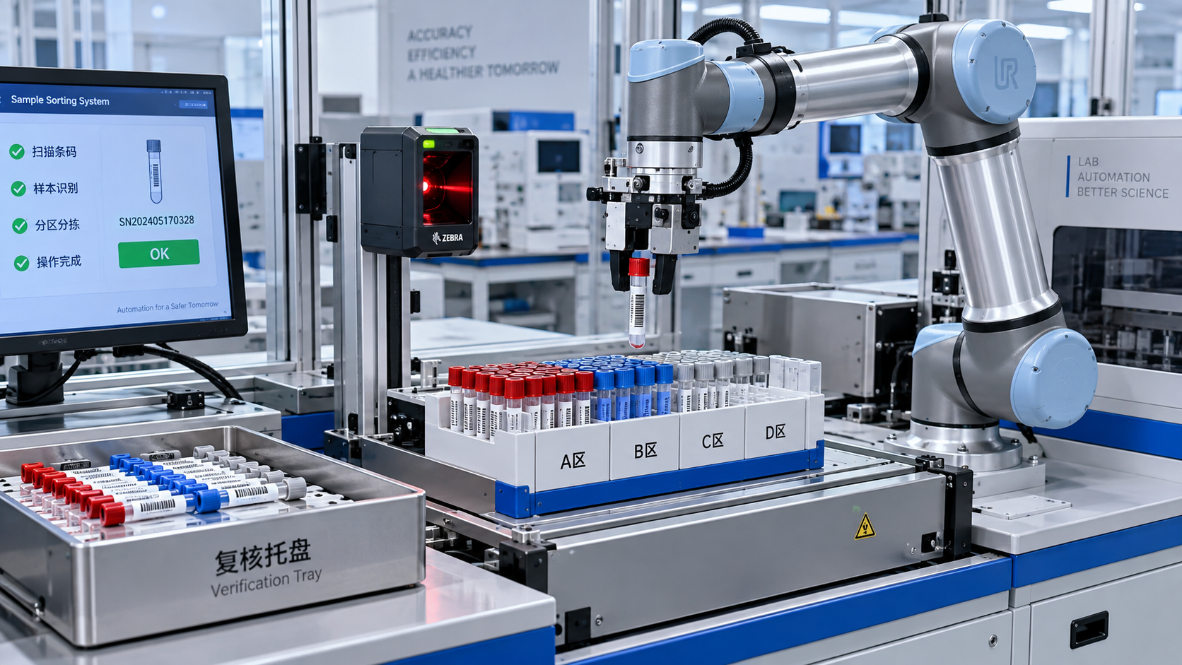 When is collaborative laboratory robotics suitable for sample sorting?