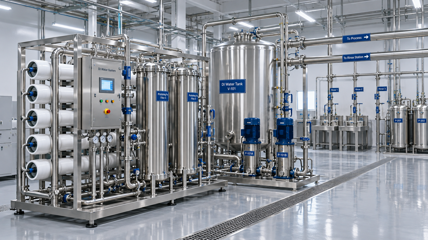 How to size a skid-mounted deionized water system for peak demand
