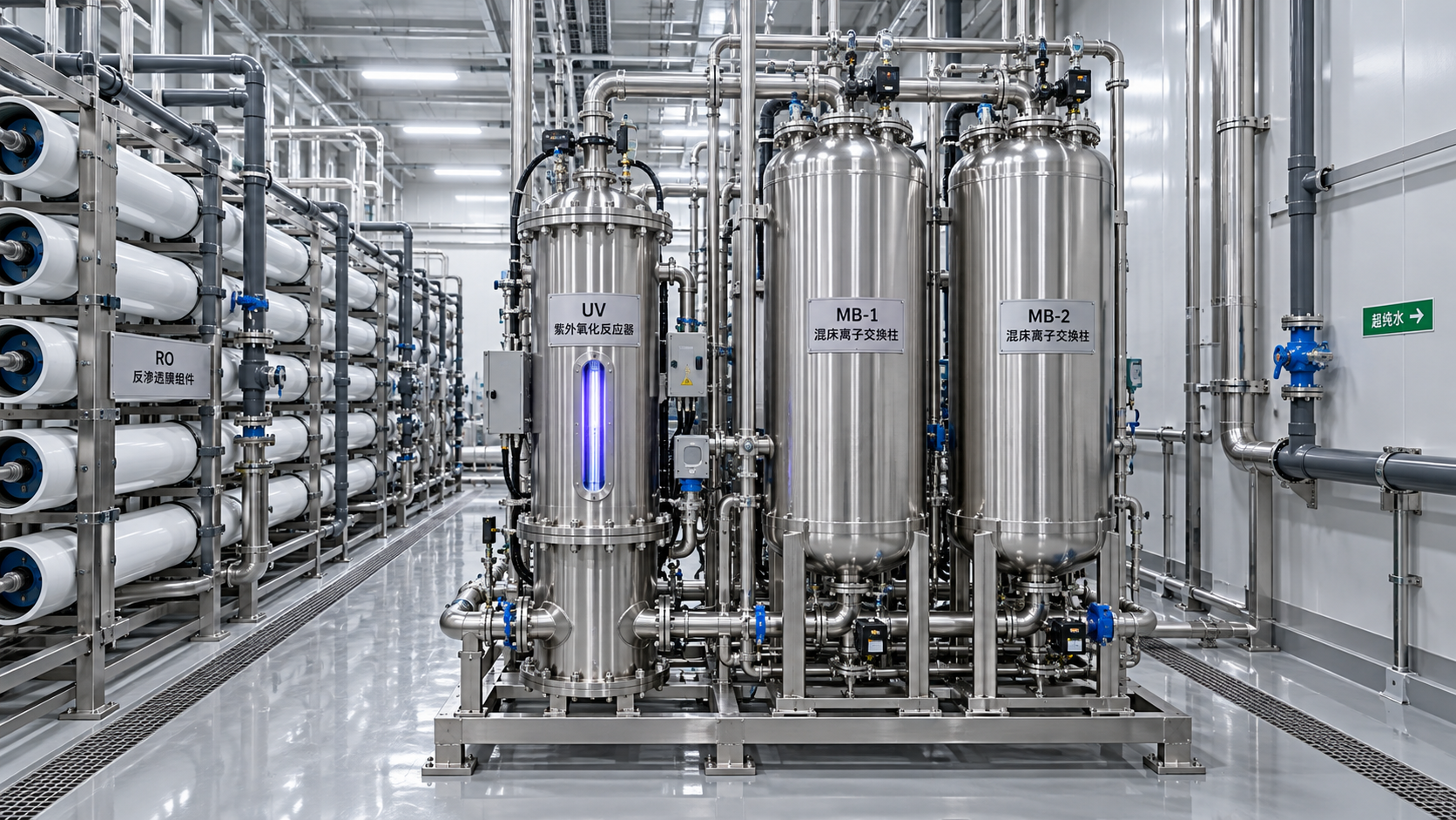 How semiconductor process water treatment removes trace organics