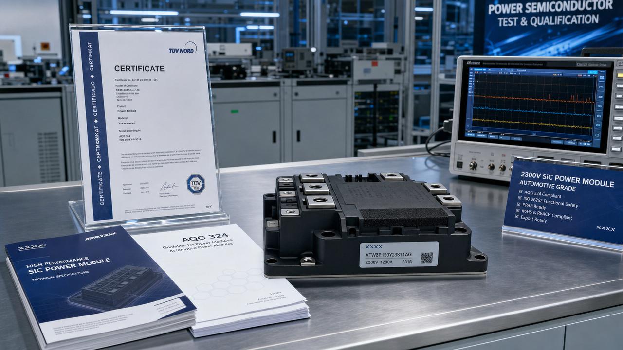 Sicryst 2300V SiC Module Clears TÜV AEC-Q101 for Europe