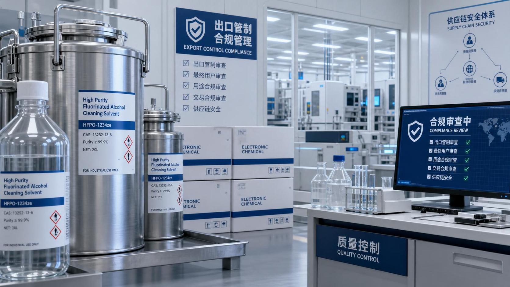 美国BIS将3类含氟醇IC清洗溶剂列入EAR管制