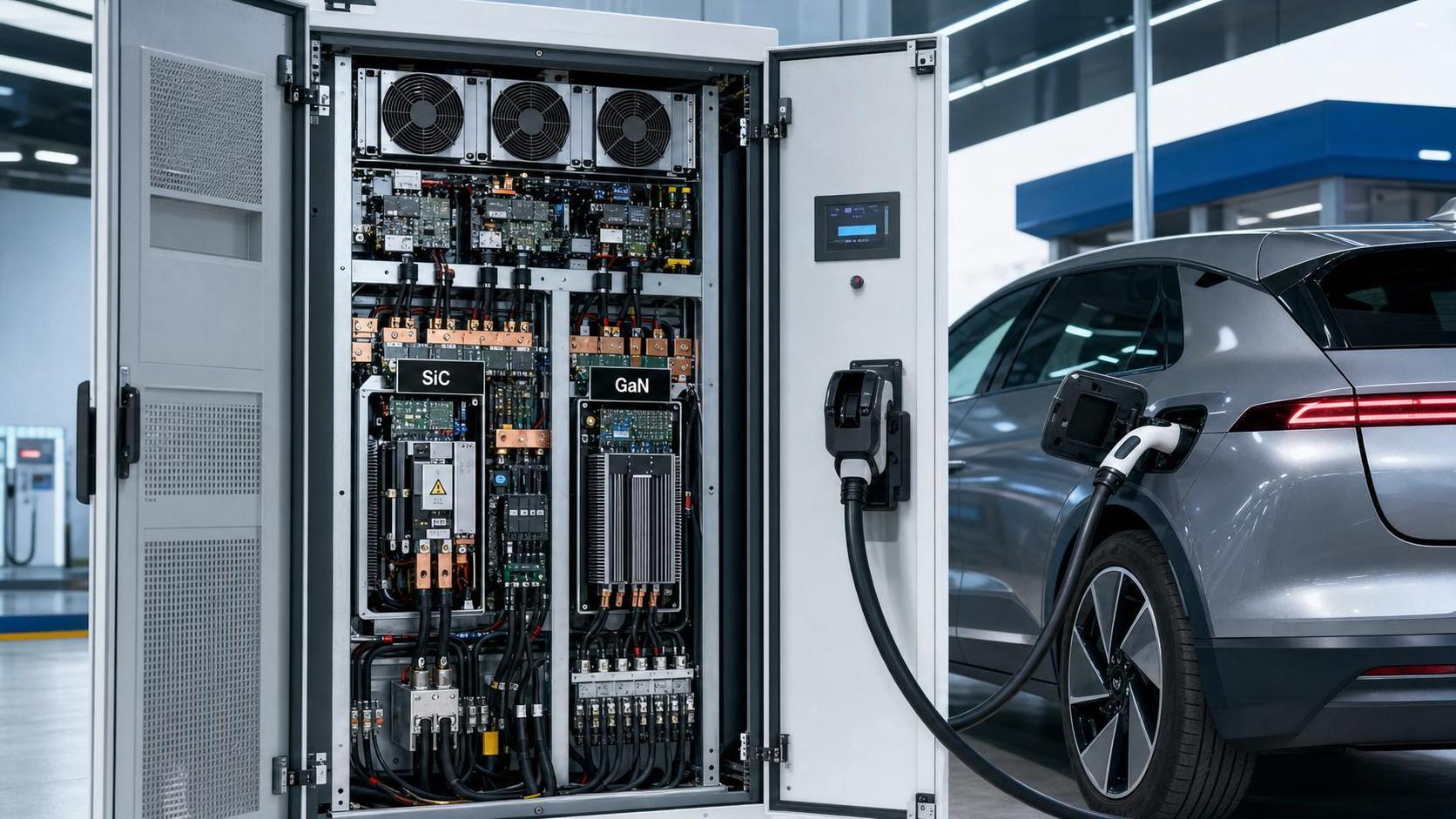 High-Efficiency Power Conversion for EV Charging: SiC vs GaN