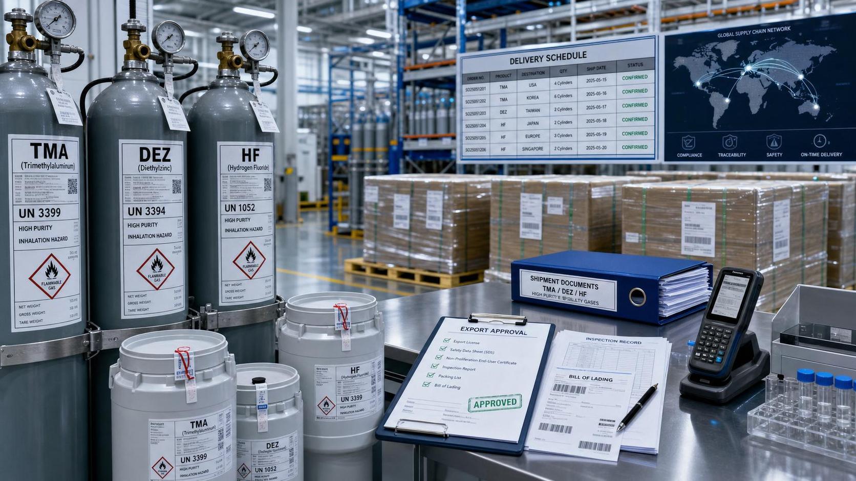 Japan Adds 3 Ultra-Pure Gases to Import Licensing