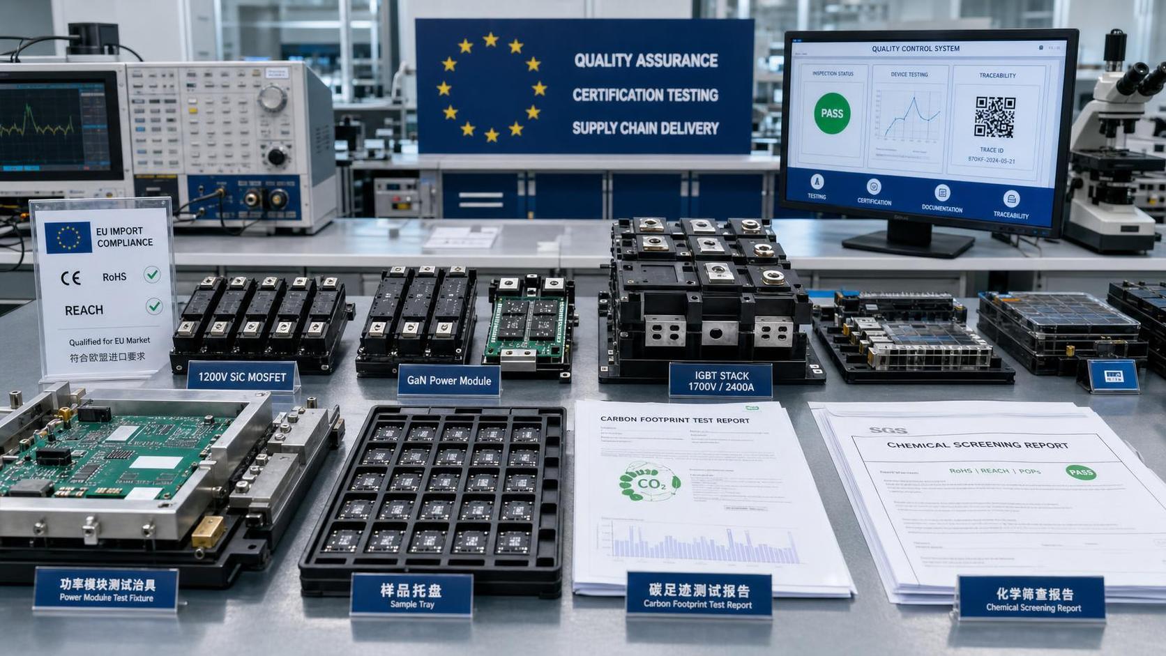 EU Sets Carbon and REACH Proof for Imported SiC/GaN Modules
