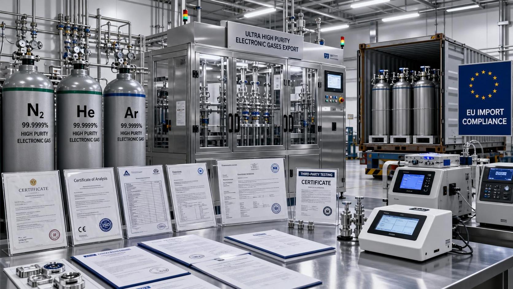 EU REACH Rule Takes Effect for Ultra-Pure Electronic Gases