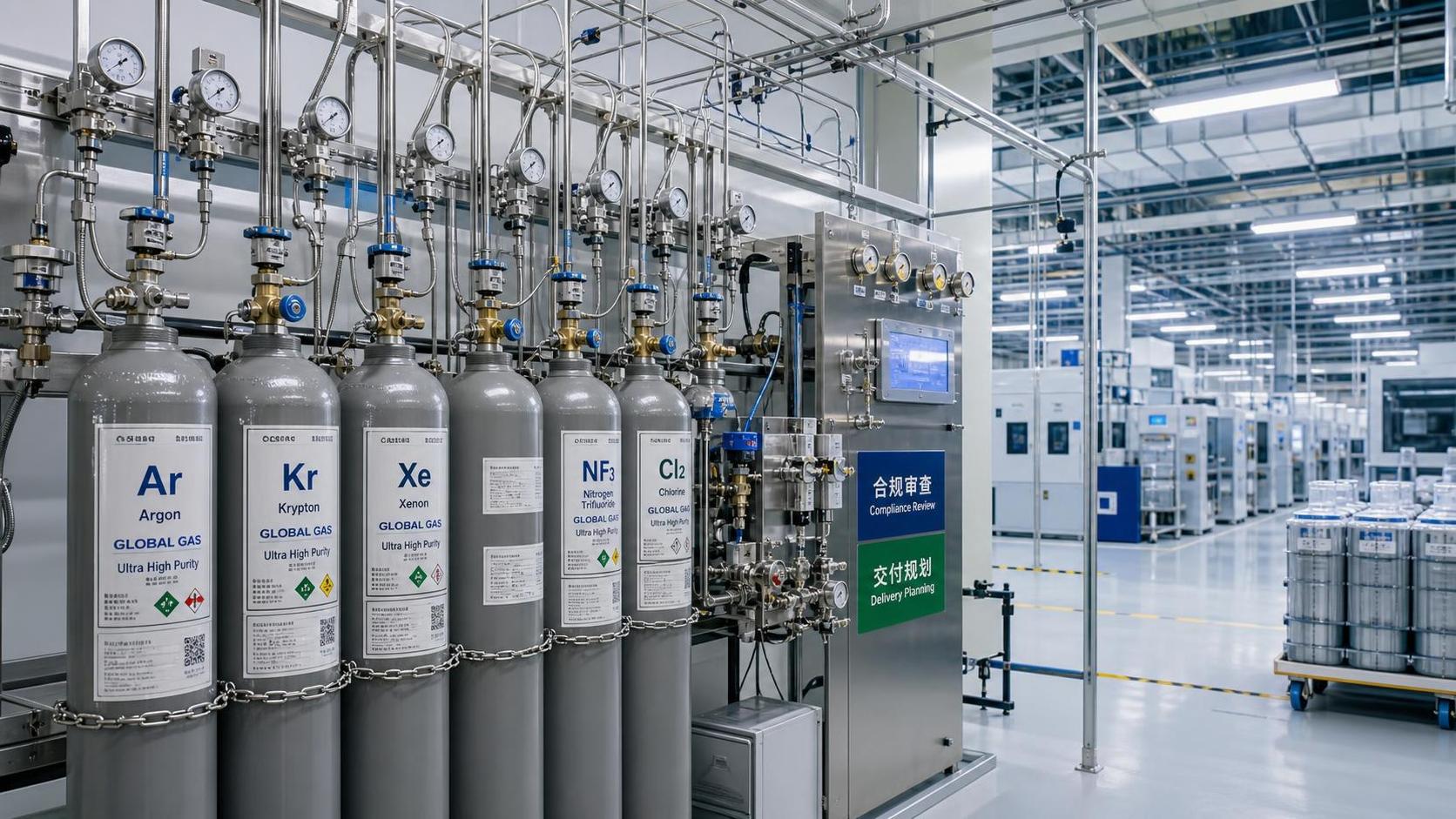 US Adds License Rule for Ultra-Pure Electronic Gases to China