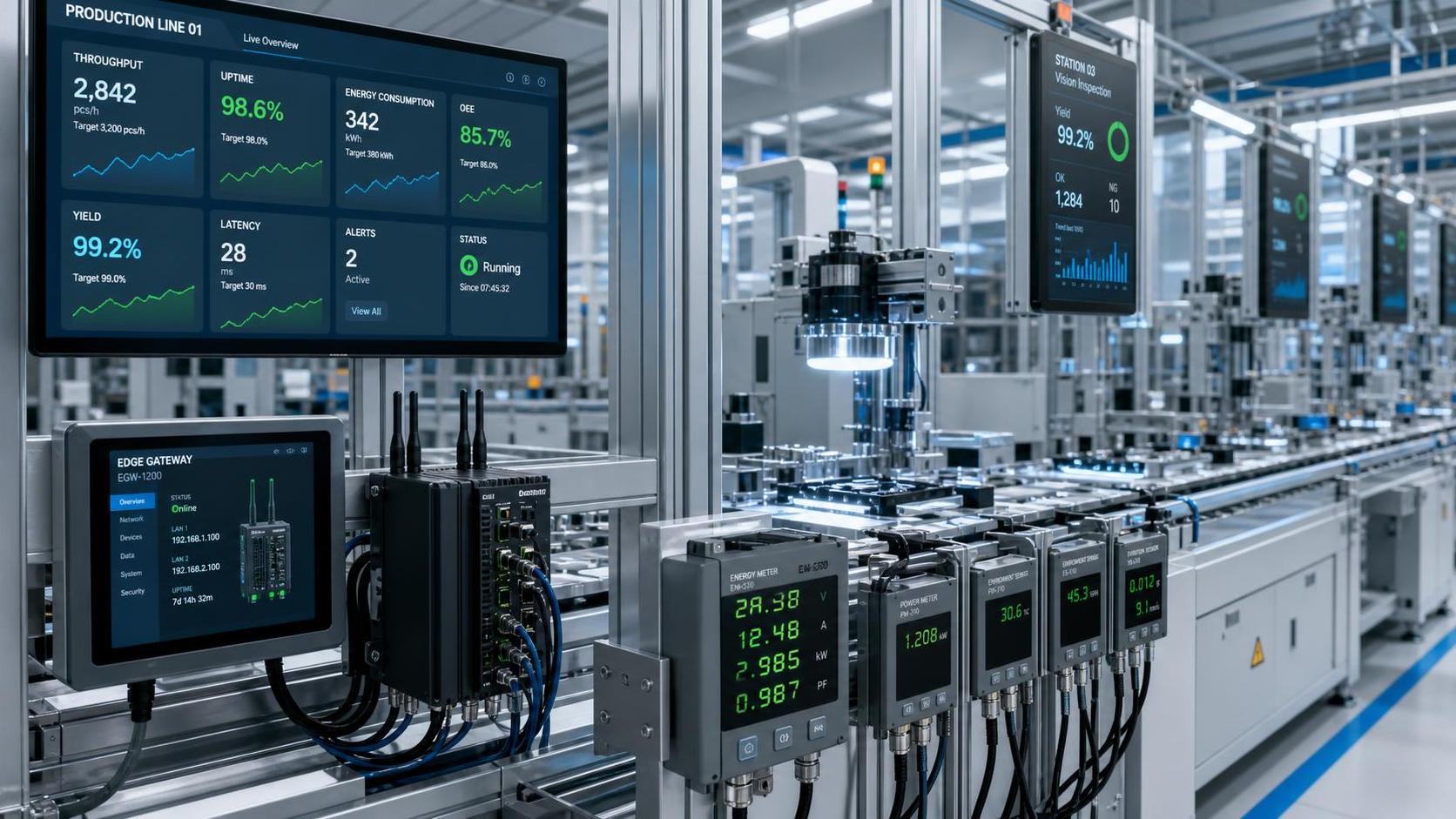 What makes industrial IoT benchmarking useful for manufacturing ROI decisions