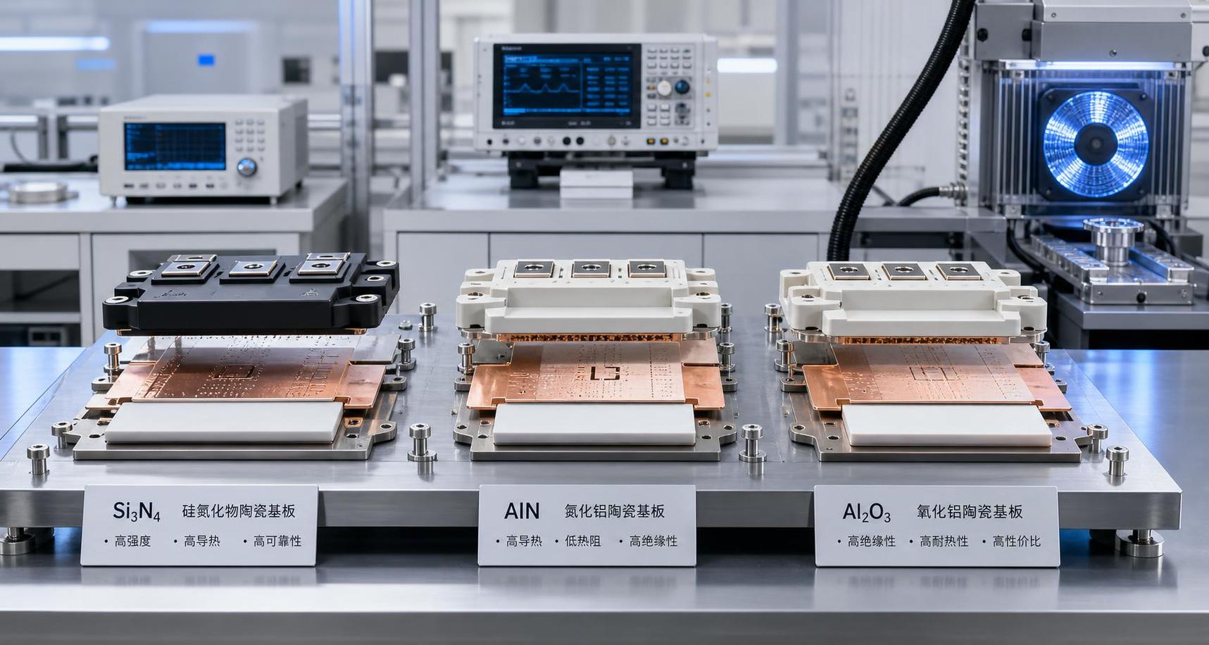 What ceramic power electronics materials handle thermal cycling best?