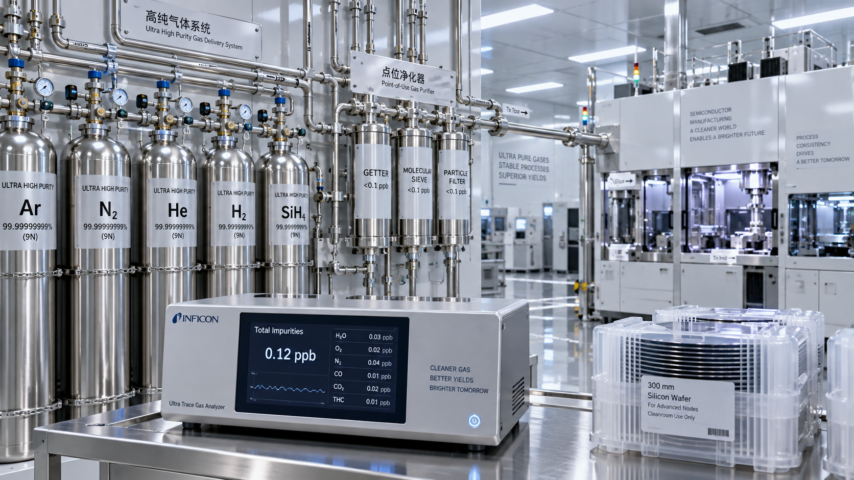 How sub-ppb impurity control gases protect process consistency