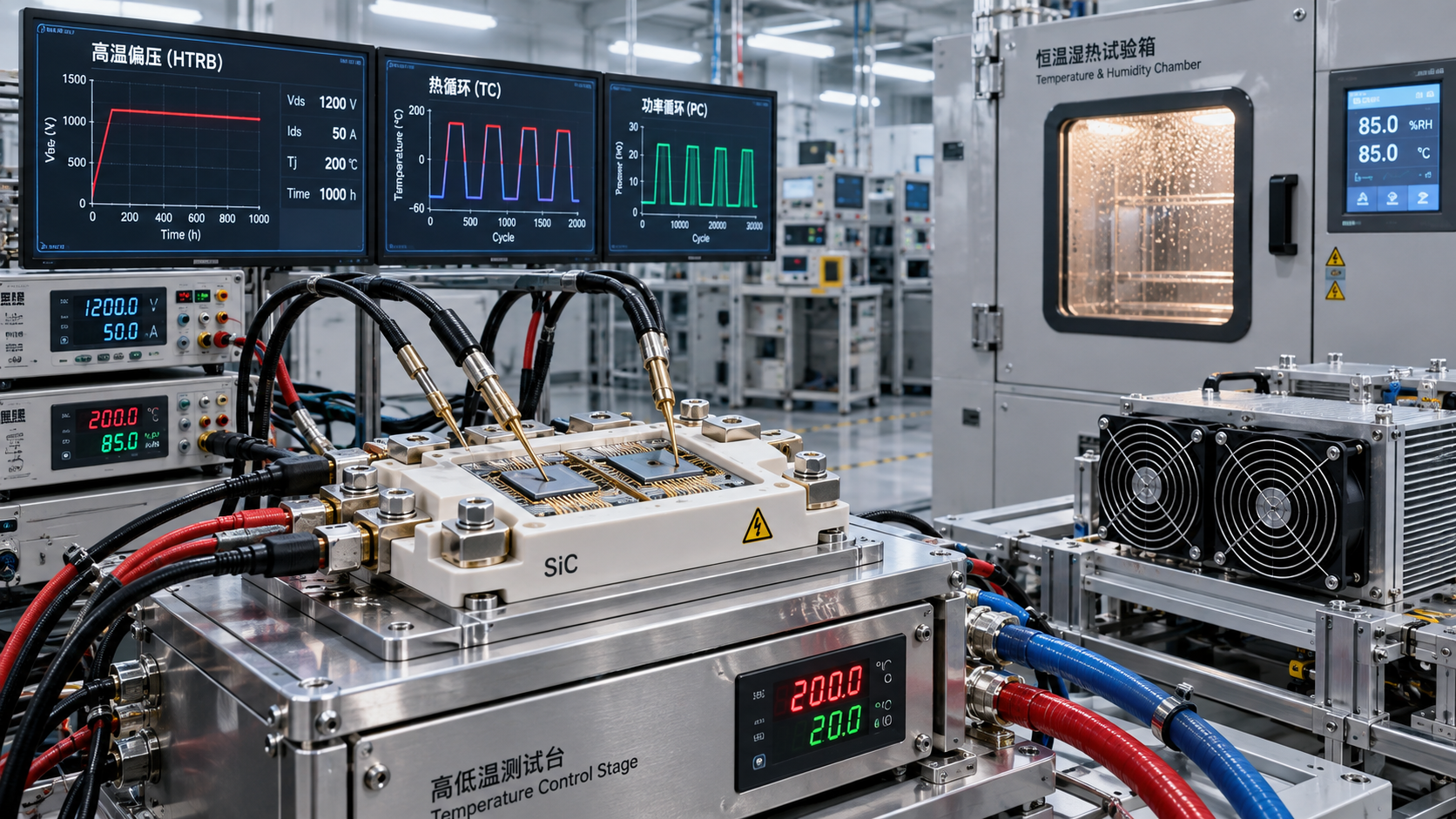 Which semiconductor reliability testing standards apply to power devices?
