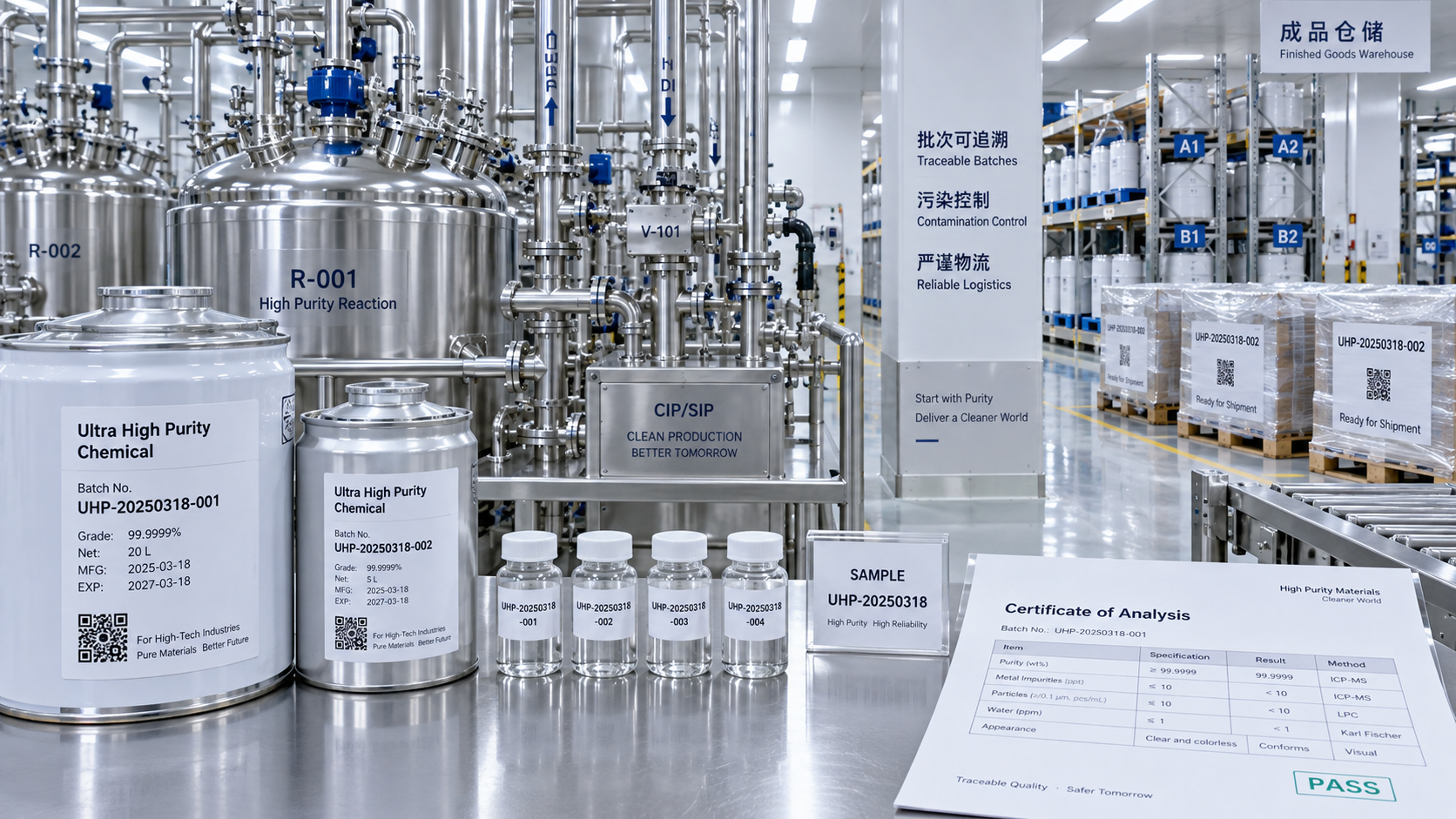 How to assess a high purity materials manufacturer’s traceability