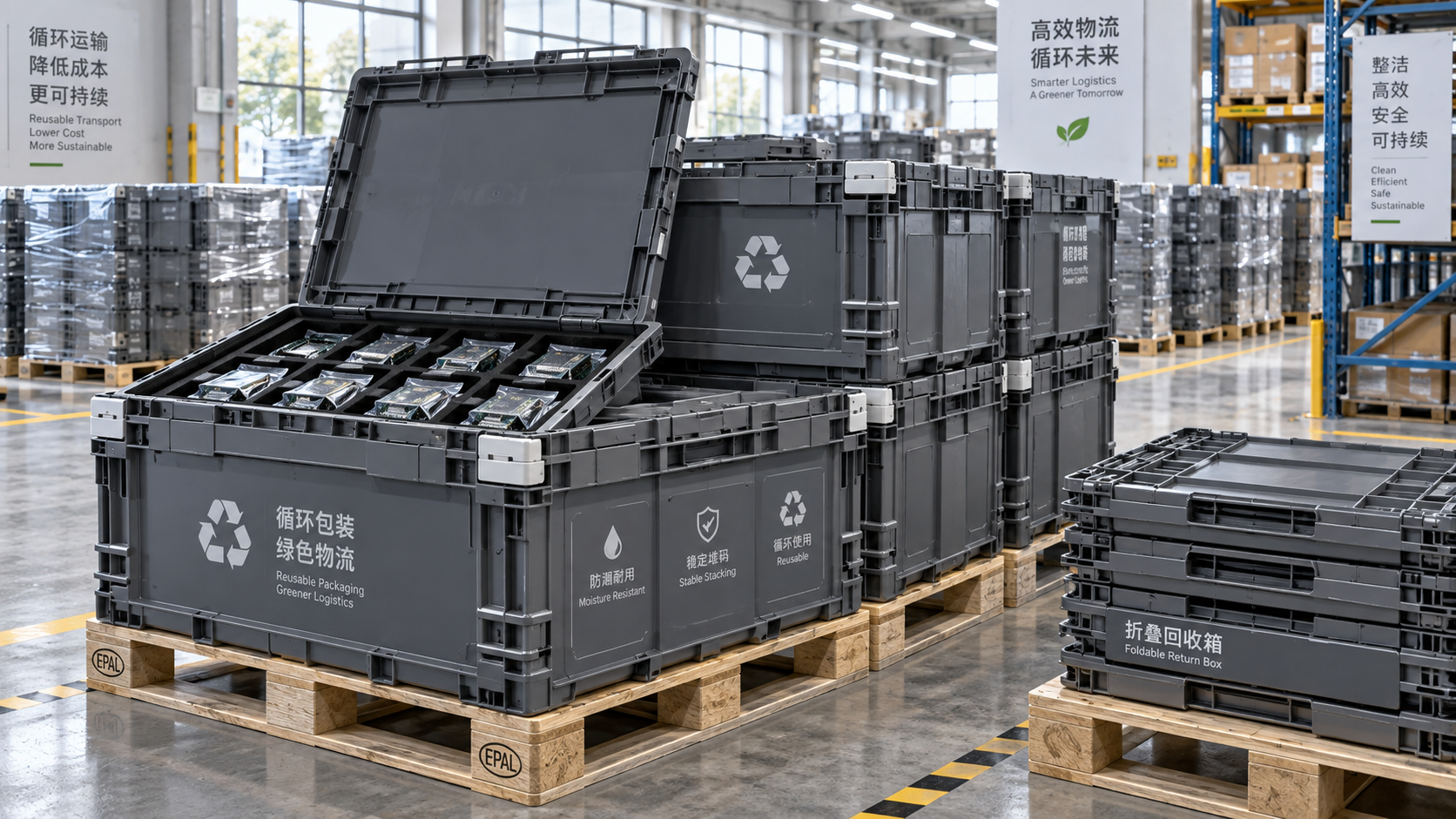 When do corrugated plastic boxes make sense for returnable shipping?
