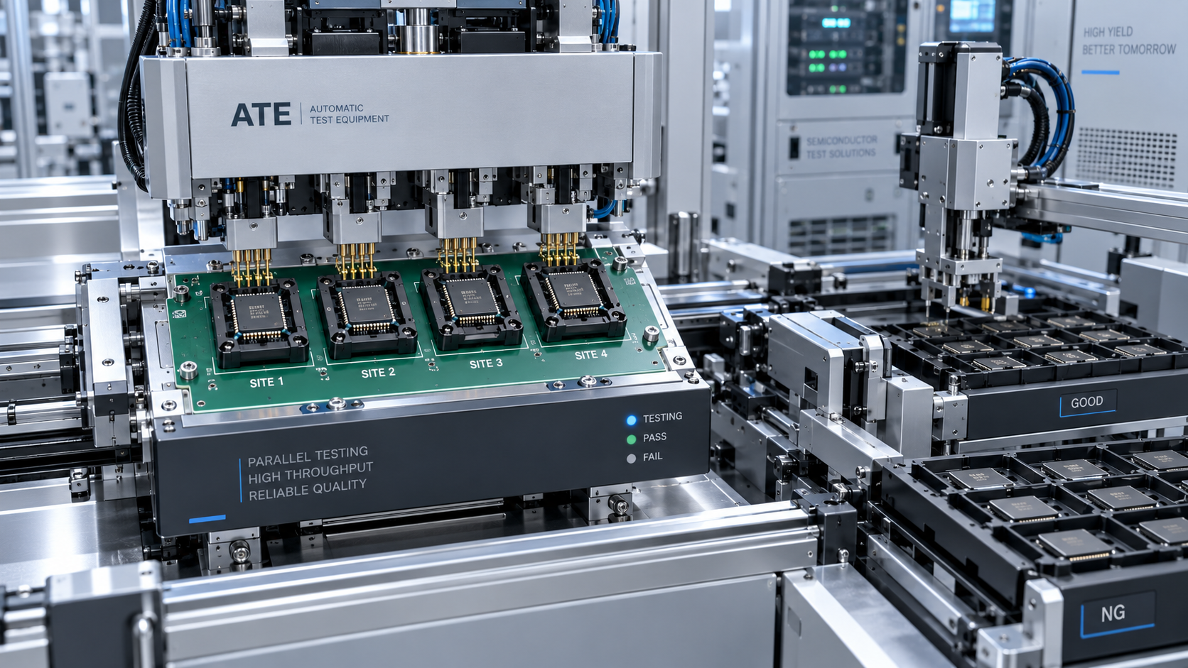 When does parallel testing cut high-volume semiconductor testing costs?