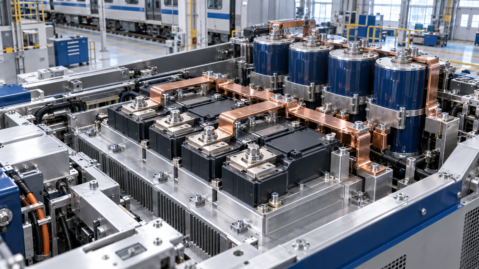 What voltage rating do SiC power modules for railway traction need?