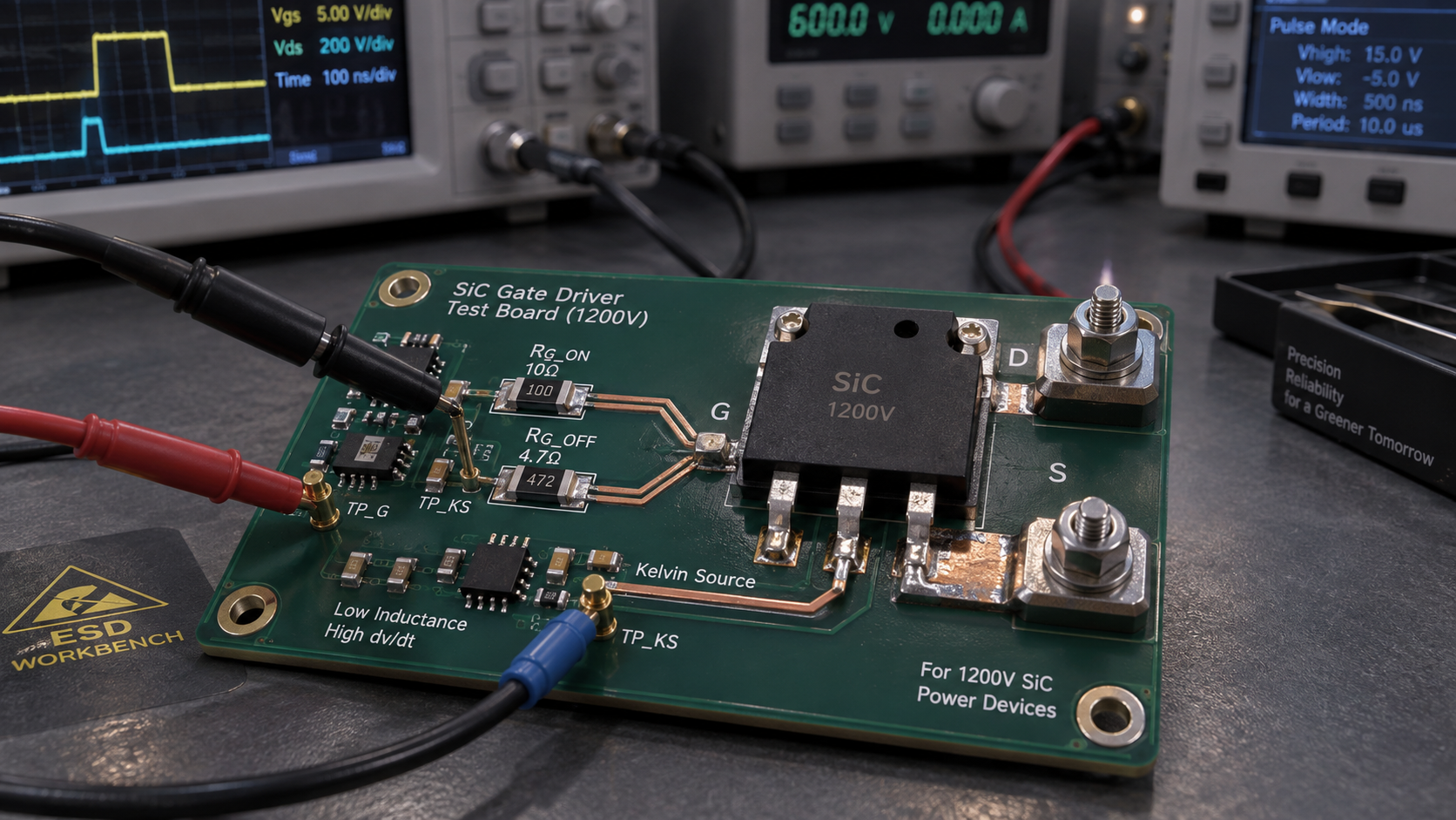 How to size gate resistors in 1200 V SiC power semiconductor designs