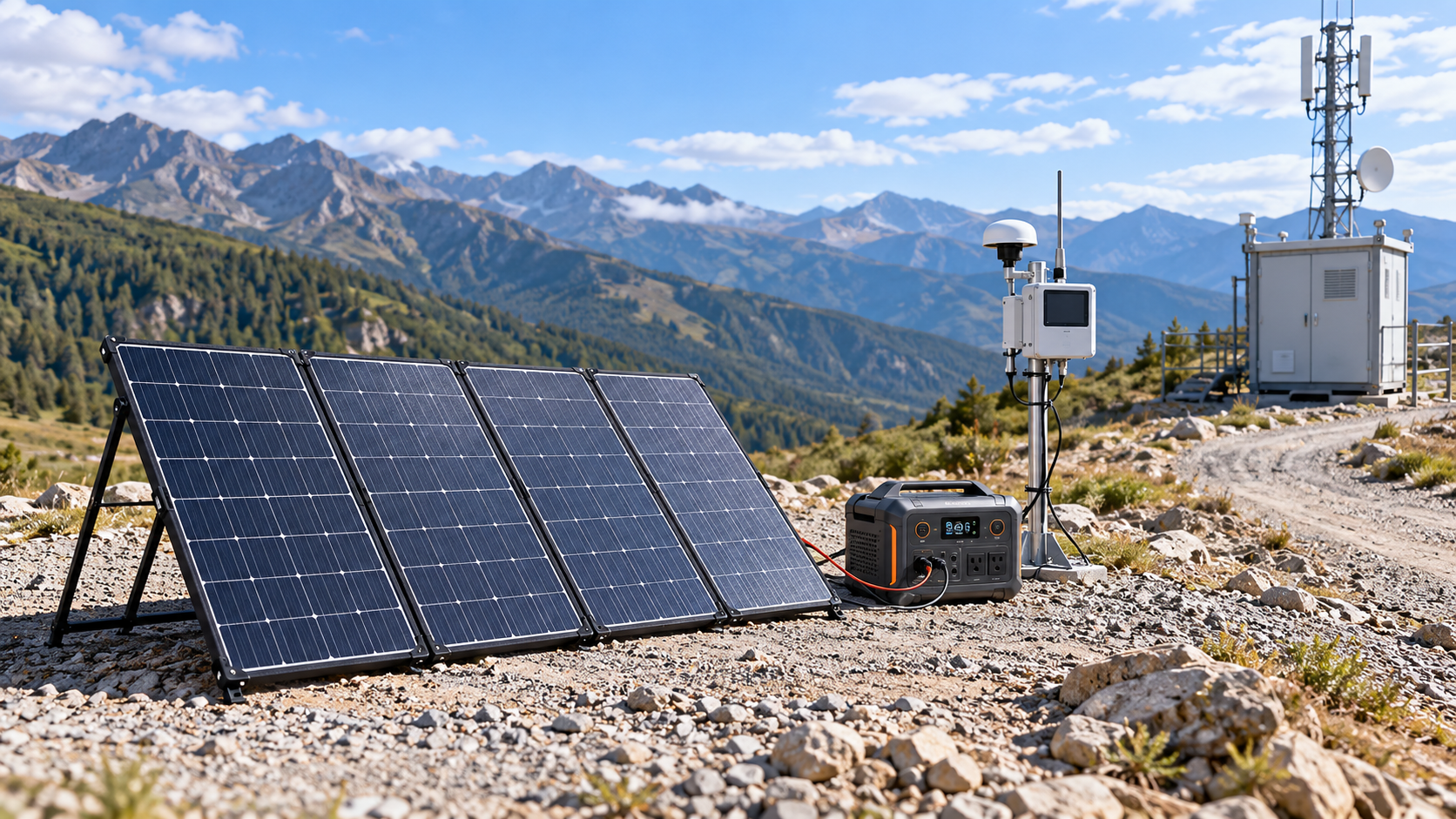 When are portable solar panels cost-effective for remote worksites?