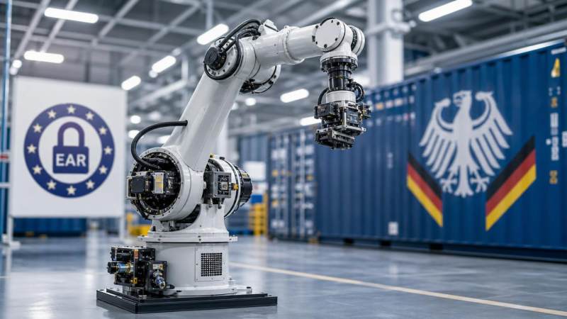 Germany EAR System Mandates EU Rep for Robotics Exporters from May 2026