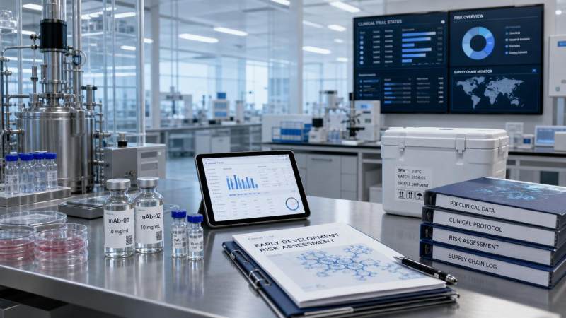 Biopharmaceutical R&D Risks in Early Trials