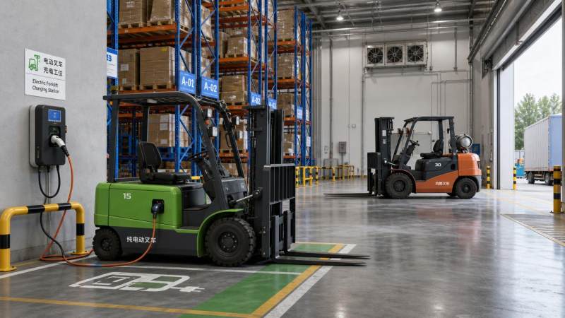 Electric Forklifts vs Diesel: Operating Cost and Safety Factors