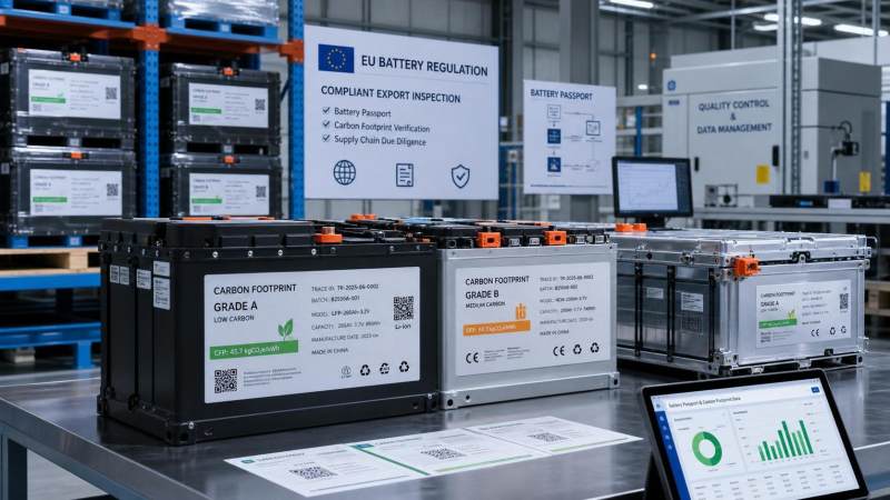 EU Carbon Footprint Label Rule Hits Battery Exports