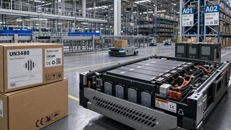 EU Battery Label Rule Reaches Warehouse Robotics Exports