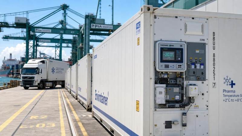 PSA Mandates API Reporting for Reefer Cargo via Singapore
